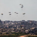 Humanitarian aid airdropped over northern Gaza